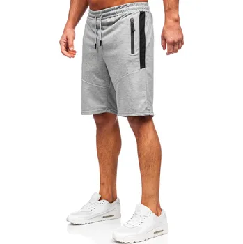 Pánská móda Šedé pánské teplákové kraťasy Bolf 8K1500 - 2XL