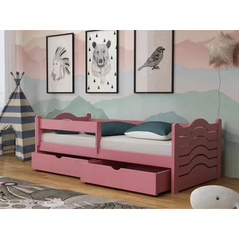 Dětská postel Dětská postel s úložným prostorem Pinokio Barva dřeva: Růžová, Rozměry: 80x180