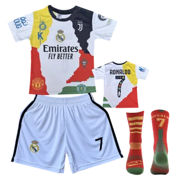 Fotbal Numberoplus Premium dětský fotbalový dres + fotbalové ponožky - Ronaldo CR7 Velikost: 12 roky (vel.146)