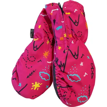 Rukavice xcena Palčáky dívčí růžuvé šusťákové Velikost: XS