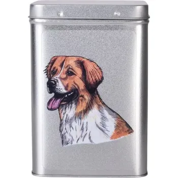 Dóza na potraviny Plechová dóza - český horský pes (objem 1,5 l)