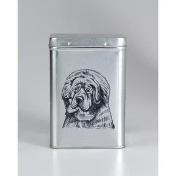 Dóza na potraviny Plechová dóza - tibetská doga - 2.jakost (objem 1,5 l)