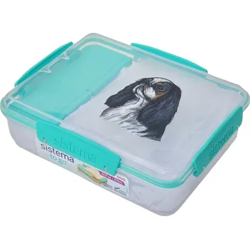 Dóza na potraviny Svačinový box Sistema - King Charles španěl (objem 975 ml)