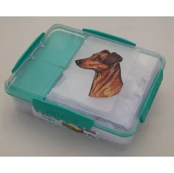 Dóza na potraviny Svačinový box Sistema - německý pinč (objem 975 ml)