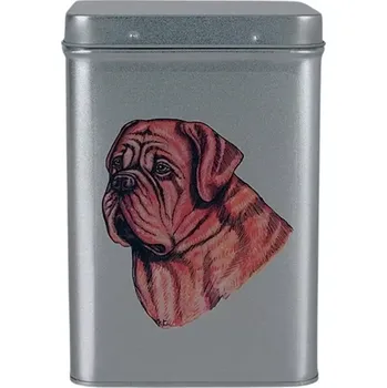 Dóza na potraviny Plechová dóza - bordeaux doga (objem 1,5 l)