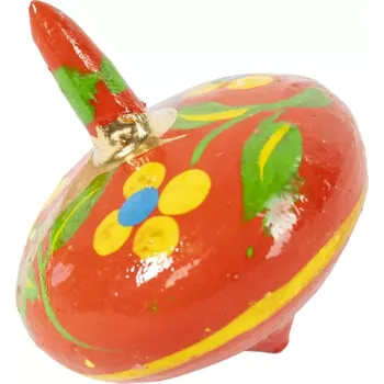 Hlavolam Dřevěná malovaná hračka Káča - červená 2, Sittar