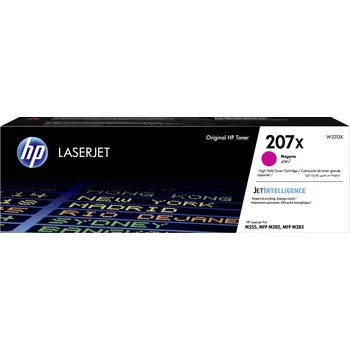 ROZBALENÉ - HP toner 207X (purpurový, 2450str) pro HP Color LaserJet Pro M255/MFP M282/ M283, W2213X-VYP