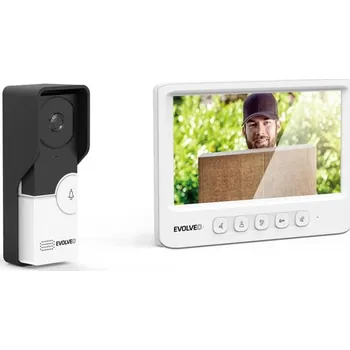 Domovní zvonek EVOLVEO DOORPHONE IK06 set video dveřního telefonu s pamětí a barevným displejem, DPIK06-W