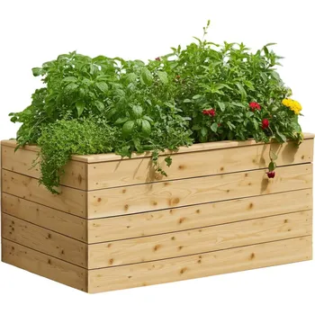 Vyvýšený záhon Kokoza Vyvýšený záhon z modřínového dřeva - Vysoký Varianta záhonu:: Pouze záhon