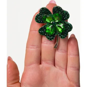 Brož Camerazar Zlatá brož čtyřlístek pro štěstí