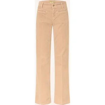 Dámské kalhoty Cambio Dámské Manšestrové Kalhoty Tess, béžová, 32