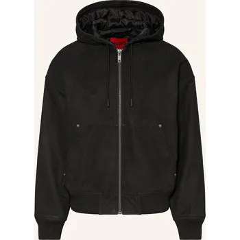 Hugo Pánská Kožená Bunda Loodie, černá, 52