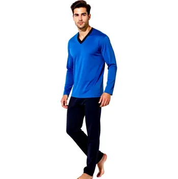 Pánské pyžamo Pánské Pyžamo Dlouhé FOLTÝN PD 160 Velikost: 8XL