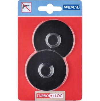 WENKO Lepicí sada černá pro Classic Plus BEZ VRTÁNÍ TurboLoc černá 1x6x6 cm