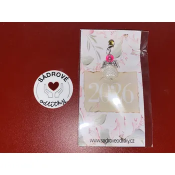 HandMade by VeJa Dárková karta - PF 2026 (růžový kvítí)