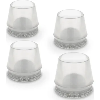 Podložka pod nábytek Walteco Krytka s filcem 4 ks 25-27 mm transparentní