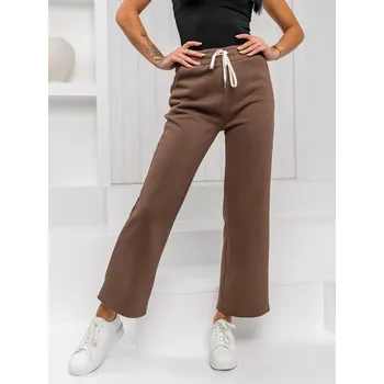 Dámská móda Čokoladové dámské tepláky wide leg Bolf W5213 - L/XL