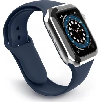 Řemínek na hodinky Swissten řemínek pro apple watch silikonový 38 / 40 / 41 mm modrý