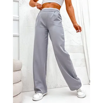 Dámské oblečení Šedé dámské látkové kalhoty Bolf 8274 - M