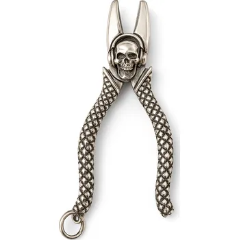 Přívěsek Stříbrný přívěsek kombinačky s lebkou