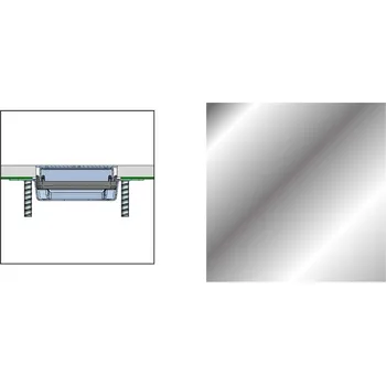 sprchový žlab Rošt Profilpas FLAT COVER XPF/60 broušený nikl