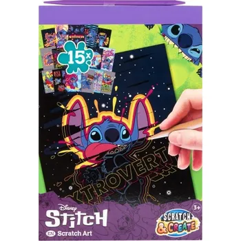Party dekorace Kniha vyškrabávacích obrázků Stitch A5