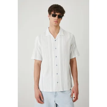 Pánská košile Bavlněná košile Medicine modrá barva, regular RS25.KKM702 05A, vel. L