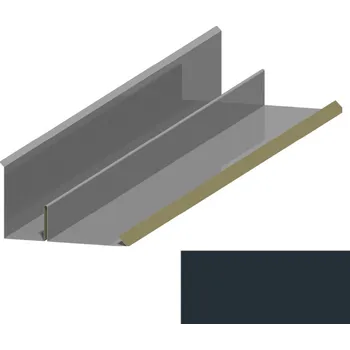 Střešní lemovaní Lemování ke zdi boční RS416BD SP 25 RAL 7016 antracitově šedá
