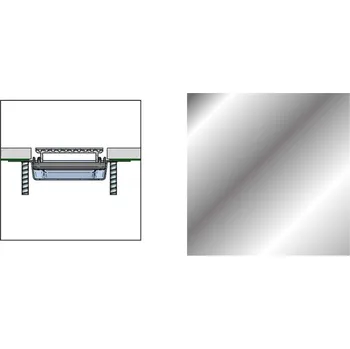 sprchový žlab Rošt Profilpas FLAT COVER XPF/60 nerez broušená