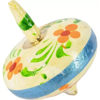 Hlavolam Dřevěná malovaná hračka Káča - bílá, Sittar