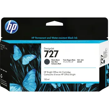 Počítačové příslušenství HP 727 Black Mate Ink Cart, 130 ml, B3P22A