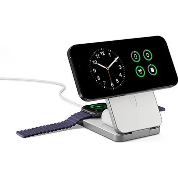 Powerbanka Epico UltraBase 4in1 8000mAh Fold powerbanka & bezdrátový nabíjecí stojánek EF50 - bílá