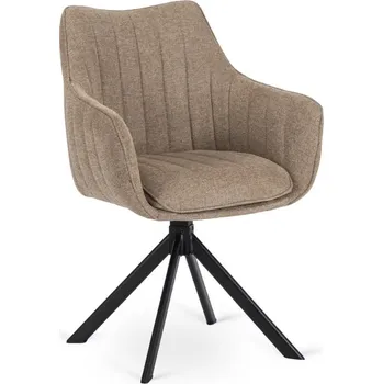 Jídelní židle Elegantní otočná židle MUMBAI Béžová - Komfort a Styl