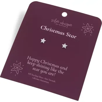 Náušnice Hot Diamonds Silver Whisper Christmas Star SWE014 Stříbrné
