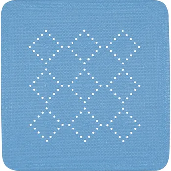 Protiskluzová podložka Spirella protiskluzová podložka do sprchy ALASKA, světle modrá, PVC, 55 x 55 cm