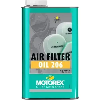 Přilnavý olej pro vzduchové molitanové filtry MOTOREX AIR FILTER OIL 206 balení 1 litr (oleje, maziva pro motocykly)