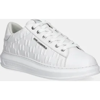 Pánské tenisky Kožené tenisky Karl Lagerfeld KAPRI MENS bílá barva, KL52549K KL52549K.01W 00X, EUR 46