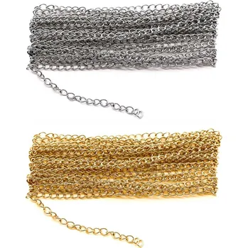 Bižuterní řetízky v metráži Barva: Zlatá