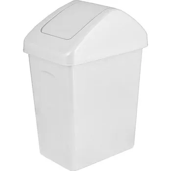 Odpadkový koš Branq Odpadkový koš s výklopným víkem 25 l bílý