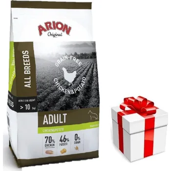 Krmivo pro psa Arion Original Grain Free Chicken & Potato suché krmivo pro dospělé psy 12kg + překvapení pro psy ZDARMA