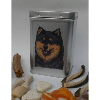 Chovatelství Lapinkoira - plechová dóza s pamlsky pro psy (30 kusů pamlsků)