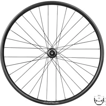 Komponent pro jízdní kolo 26" zadní kolo FORCE XC Disc 7026825 (center-lock) HG8-11 - Černá matná, 559x23