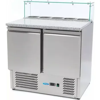 Pec na pizzu Maxima Lednice na pizzu se 2 dveřmi - 90 cm - 285 l - včetně skleněného krytu | 09400207