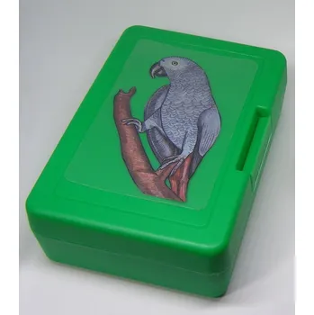 Dóza na potraviny Plastový box - papoušek žako (objem 0,9 l / 1,2 l)
