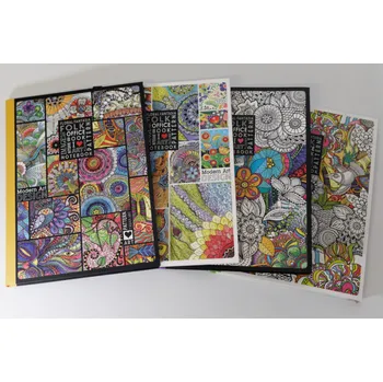 Zápisník Designová záznamní kniha Fresh, ohebné desky, formát A4, 120ls, čtvereček - mix motivů 2