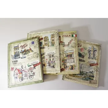 Zápisník Designová záz. kniha Fresh, ohebné desky, A5, 120ls, čtvereček, bar. okraje - mix motivů 2