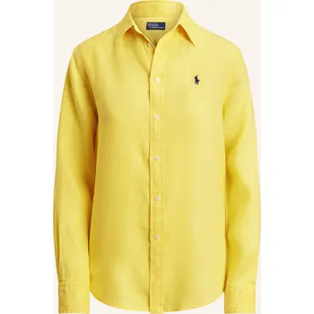 Polo Ralph Lauren Dámská Lněná Košilová Halenka, žlutá, 36