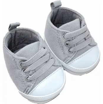 Doplněk pro panenku Antonio Juan botičky pro panenku – šedé tenisky (8 cm)