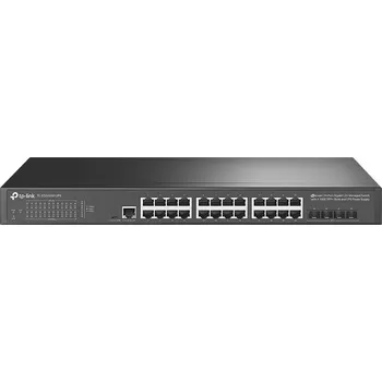 Počítačové příslušenství TP-Link TL-SG3428X-UPS JetStream L2 Switch 24x GElan 4x10GE SFP+ a záložním UPS napájením, TL-SG3428X-UPS