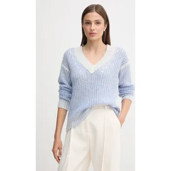 Dámský svetr Svetr z vlněné směsi Joop! dámský, fialová barva, 30047619 54X, vel. 40